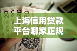 上海信用贷款平台哪家正规靠谱?这5家值得推荐 上海信用贷款平台哪家正规靠谱?这5家值得推荐