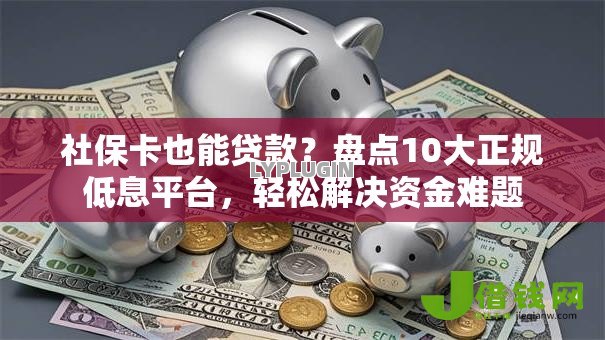 社保卡也能贷款？盘点10大正规低息平台，轻松解决资金难题