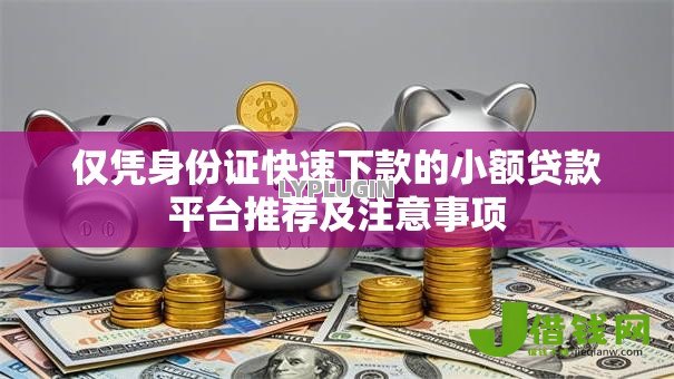 仅凭身份证快速下款的小额贷款平台推荐及注意事项 仅凭身份证快速下款的小额贷款平台推荐及注意事项