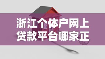 浙江个体户网上贷款平台哪家正规？2023最新申请攻略