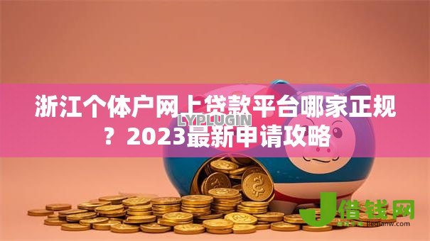 浙江个体户网上贷款平台哪家正规？2023最新申请攻略