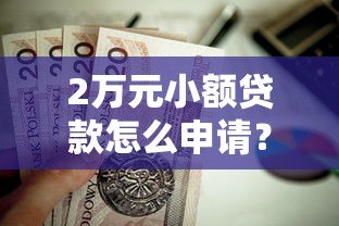2万元小额贷款怎么申请？这5个正规平台最值得选
