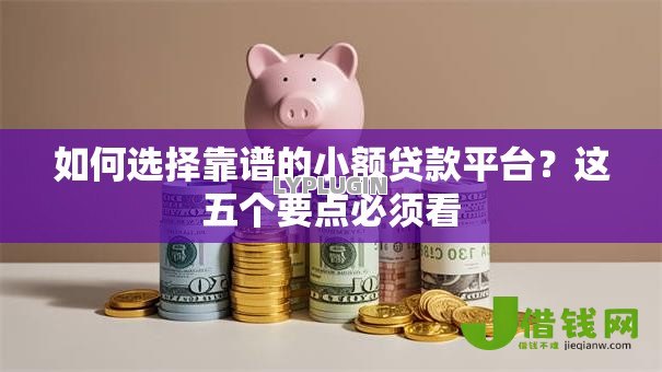 如何选择靠谱的小额贷款平台?这五个要点必须看 如何选择靠谱的小额贷款平台?这五个要点必须看