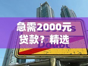 急需2000元贷款？精选5个靠谱平台及申请技巧