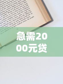 急需2000元贷款？精选5个靠谱平台及申请技巧