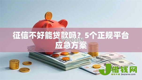 征信不好能贷款吗?5个正规平台应急方案 征信不好能贷款吗?5个正规平台应急方案
