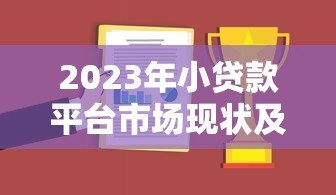 2023年小贷款平台市场现状及申请指南
