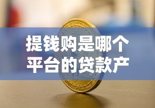 提钱购是哪个平台的贷款产品？全面解析平台背景与借款流程