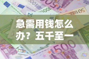 急需用钱怎么办?五千至一万分期贷款平台推荐及申请攻略 急需用钱怎么办?五千至一万分期贷款平台推荐及申请攻略