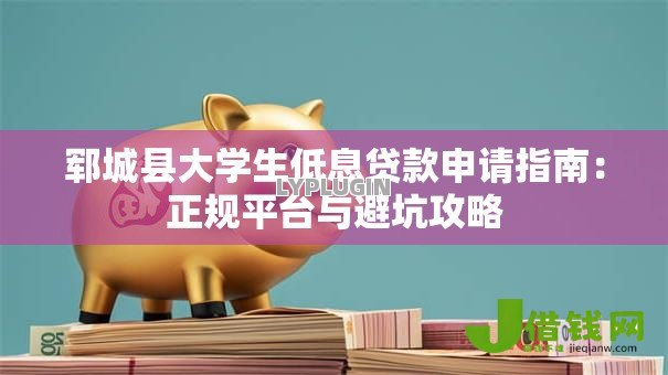郓城县大学生低息贷款申请指南：正规平台与避坑攻略
