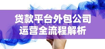 贷款平台外包公司运营全流程解析 贷款平台外包公司运营全流程解析