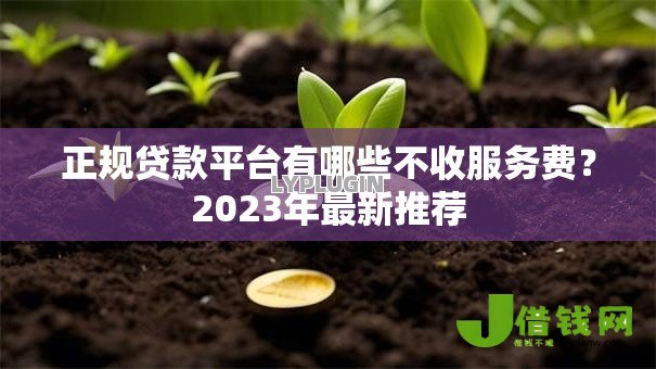正规贷款平台有哪些不收服务费?2023年最新推荐 正规贷款平台有哪些不收服务费?2023年最新推荐