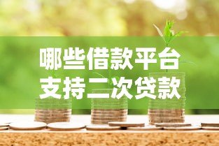 哪些借款平台支持二次贷款?最新推荐及申请攻略 哪些借款平台支持二次贷款?最新推荐及申请攻略