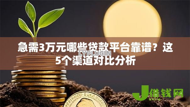 急需3万元哪些贷款平台靠谱？这5个渠道对比分析