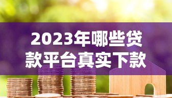 2023年哪些贷款平台真实下款成功？这10个平台用户实测有效