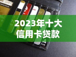 2023年十大信用卡贷款平台推荐:安全可靠快速到账 2023年十大信用卡贷款平台推荐:安全可靠快速到账