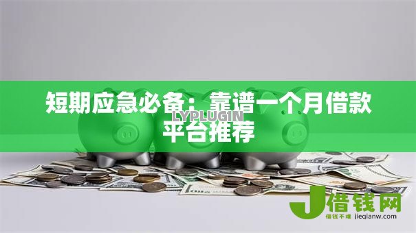 短期应急必备:靠谱一个月借款平台推荐 短期应急必备:靠谱一个月借款平台推荐