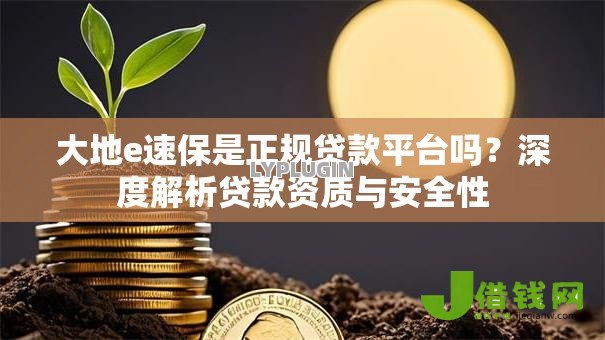大地e速保是正规贷款平台吗？深度解析贷款资质与安全性