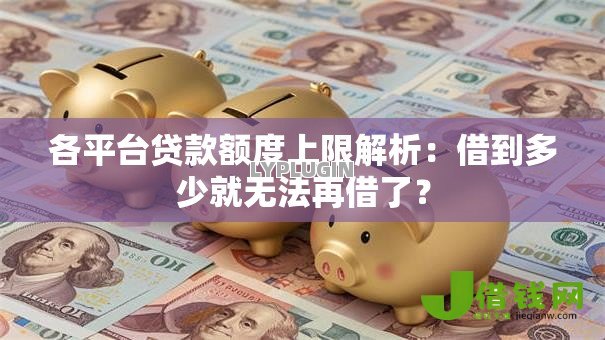 各平台贷款额度上限解析:借到多少就无法再借了? 各平台贷款额度上限解析:借到多少就无法再借了?