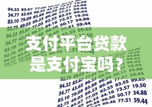 支付平台贷款是支付宝吗?全面解析区别与选择指南 支付平台贷款是支付宝吗?全面解析区别与选择指南