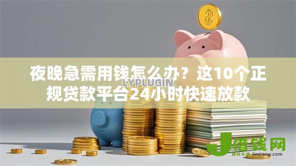 夜晚急需用钱怎么办？这10个正规贷款平台24小时快速放款