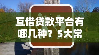 互借贷款平台有哪几种?5大常见类型详解 互借贷款平台有哪几种?5大常见类型详解