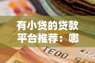 有小贷的贷款平台推荐:哪些平台值得选择? 有小贷的贷款平台推荐:哪些平台值得选择?
