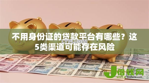 不用身份证的贷款平台有哪些？这5类渠道可能存在风险
