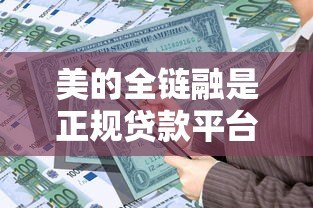 美的全链融是正规贷款平台吗？详细解析其业务模式