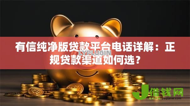 有信纯净版贷款平台电话详解:正规贷款渠道如何选? 有信纯净版贷款平台电话详解:正规贷款渠道如何选?