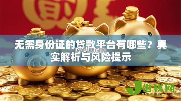 无需身份证的贷款平台有哪些？真实解析与风险提示