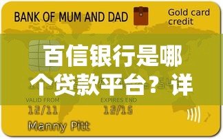 百信银行是哪个贷款平台?详细解析贷款产品及还款方式 百信银行是哪个贷款平台?详细解析贷款产品及还款方式