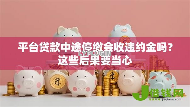 平台贷款中途停缴会收违约金吗？这些后果要当心