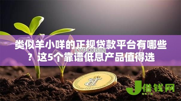 类似羊小咩的正规贷款平台有哪些？这5个靠谱低息产品值得选