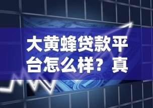 大黄蜂贷款平台怎么样？真实用户评测与贷款产品解析