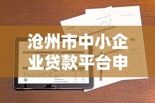 沧州市中小企业贷款平台申请条件及流程详解 沧州市中小企业贷款平台申请条件及流程详解