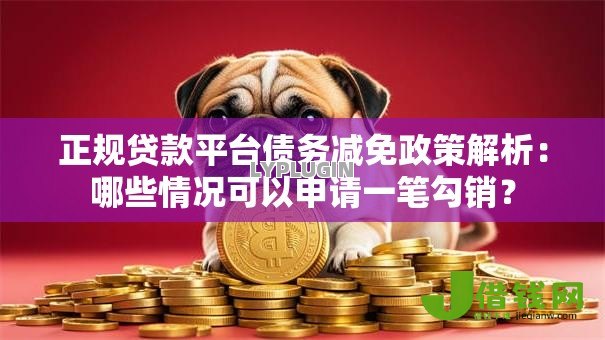 正规贷款平台债务减免政策解析:哪些情况可以申请一笔勾销? 正规贷款平台债务减免政策解析:哪些情况可以申请一笔勾销?
