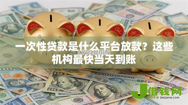 一次性贷款是什么平台放款?这些机构最快当天到账 一次性贷款是什么平台放款?这些机构最快当天到账