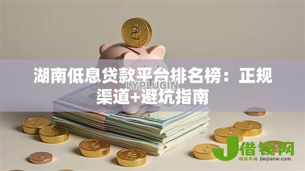 湖南低息贷款平台排名榜：正规渠道+避坑指南