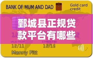 鄄城县正规贷款平台有哪些?本地人必看的贷款指南 鄄城县正规贷款平台有哪些?本地人必看的贷款指南
