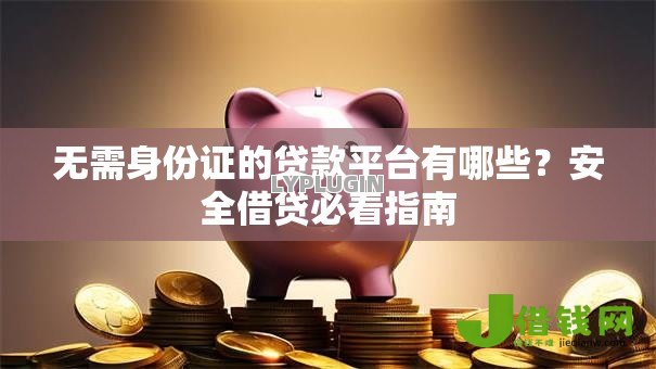 无需身份证的贷款平台有哪些？安全借贷必看指南