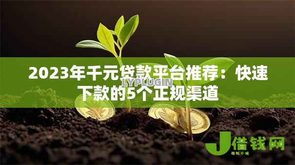 2023年千元贷款平台推荐：快速下款的5个正规渠道