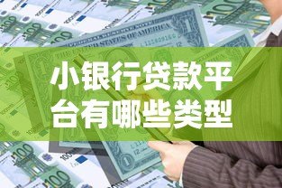小银行贷款平台有哪些类型？这5类机构值得关注