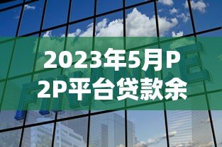 2023年5月P2P平台贷款余额与交易量深度解析