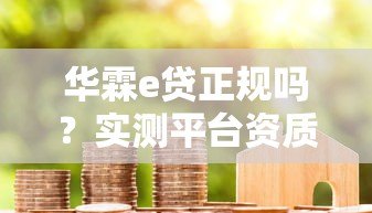 华霖e贷正规吗?实测平台资质、利率与用户真实评价 华霖e贷正规吗?实测平台资质、利率与用户真实评价