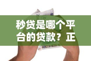 秒贷是哪个平台的贷款?正规靠谱的借款渠道解析 秒贷是哪个平台的贷款?正规靠谱的借款渠道解析