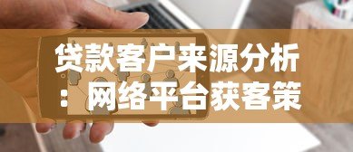 贷款客户来源分析：网络平台获客策略与实战技巧