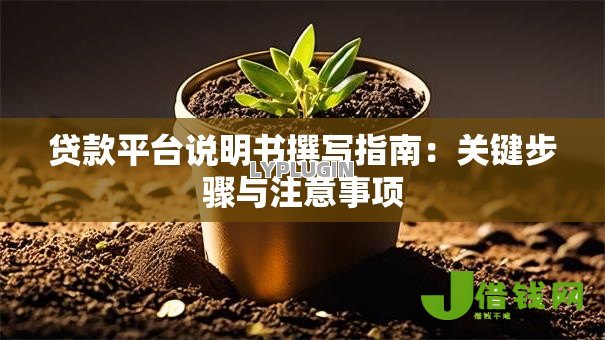 贷款平台说明书撰写指南:关键步骤与注意事项 贷款平台说明书撰写指南:关键步骤与注意事项
