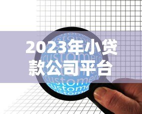 2023年小贷款公司平台排行榜:正规低息贷款机构推荐 2023年小贷款公司平台排行榜:正规低息贷款机构推荐