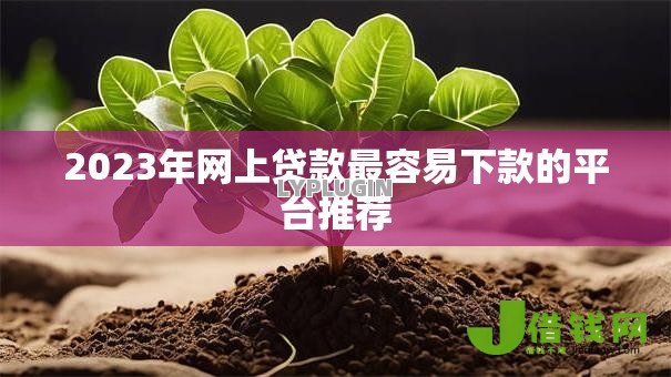2023年网上贷款最容易下款的平台推荐 2023年网上贷款最容易下款的平台推荐